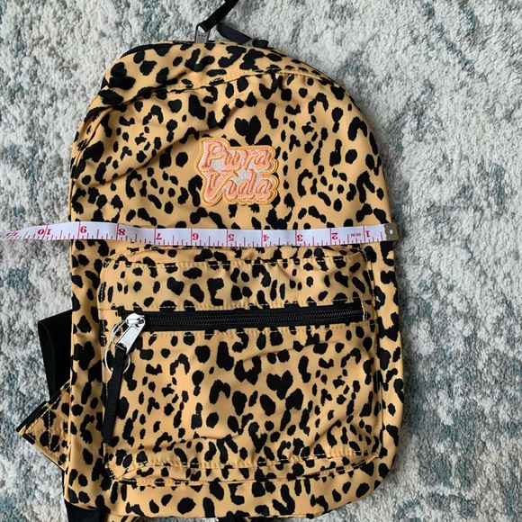 Pura Vida animal print mini bookbag. - Picture 4 of 5